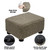 Small Foot Stool Ottoman Footstool with Legs Under Desk Footrest for Living Room Bedroom and Office, Soft Coffee