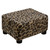 Small Foot Stool Ottoman Footstool with Legs Under Desk Footrest for Living Room Bedroom and Office, Faux Fur Brown