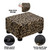 Small Foot Stool Ottoman Footstool with Legs Under Desk Footrest for Living Room Bedroom and Office, Faux Fur Brown