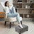 Small Foot Stool Ottoman Footstool with Legs Under Desk Footrest for Living Room Bedroom and Office,Linen-Grey