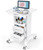Medical Cart 4 Tiers, Lab Utility Cart with 2 Drawers & 1 Top Tray, ABS Mobile Medical Trolley Cart, Hospital Mobile Ultrasound Cart with 4 Silent Wheels for Dental Clinic, Beauty Salon, 220 LBS