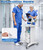 Medical Cart 4 Tiers, Lab Utility Cart with 2 Drawers & 1 Top Tray, ABS Mobile Medical Trolley Cart, Hospital Mobile Ultrasound Cart with 4 Silent Wheels for Dental Clinic, Beauty Salon, 220 LBS