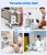 Medical Cart 3 Tiers, Lab Utility Cart with 2 Drawers & 1 Top Tray, ABS Mobile Medical Trolley Cart, Hospital Mobile Ultrasound Cart with 4 Silent Wheels for Dental Clinic, Beauty Salon, 220 LBS