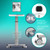 Adjustable Rolling Medical Cart: Pneumatic Mobile Workstation with iPad Enclosure for 9.7-13" iPad and Tablet - Ideal for Hospital Dental Clinic Office