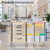 Medical Rolling Storage Crash Cart with Wheels, 5-Tier Medical Cart with Drawers, Adjustable IV Pole, Trash Bin & O2 Holder, Needle Disposal Holder, Silent Casters, Ideal for Hospitals (Grey)