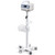 Adjustable Mobile Medical Cart with Wheels, Load up to 33 Lbs, Laptop Rolling Cart with Storage Basket 16.5" x 16.7" Large Tabletop Medical Trolley Workstation for Hospital, Lab Use(Tray)
