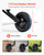 Folding Chair Dolly , 150 LBS Capacity, Heavy-Duty Chair Cart for Stacking 10 Chairs, Multi-Function Metal Chair Storage Dolly with Rubber Wheels, Push-Style Chair Holder, Matte Black