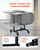 Folding Chair Dolly, 200 LBS Capacity, T-Shape Chair Cart for 14 Chairs, Heavy-Duty Metal Chair Storage Dolly with Rubber Wheels, Multi-Function Chair Holder for Party Event,Hotel, Matte Black