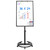 Mobile Whiteboard – 36 x 24 inches Portable Magnetic Dry Erase Board, 3' x 2' Stand Easel White Board Dry Erase Easel Standing Board w/Flipchart Hooks (Black)
