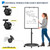 Mobile Whiteboard – 36 x 24 inches Portable Magnetic Dry Erase Board, 3' x 2' Stand Easel White Board Dry Erase Easel Standing Board w/Flipchart Hooks (Black)