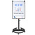 Mobile Dry Erase Board – 40x28 inches Magnetic Portable Whiteboard Stand Easel White Board Flipchart Easel Board with 25 Sheets Paper Pad