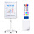 Mobile Dry Erase Board – 40x28 inches Magnetic Portable Whiteboard Stand Easel White Board Flipchart Easel Board with 25 Sheets Paper Pad for School Supplies