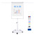 Mobile Whiteboard 40 x 28 Inches, Magnetic Dry-Erase Flipchart Easel Stand with Height Adjustment, 2 Extendable Side Arms and 25-Sheet Paper Pad for Office, School, Home