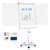 Mobile Whiteboard 40 x 28 Inches, Magnetic Dry-Erase Flipchart Easel Stand with Height Adjustment, 2 Extendable Side Arms and 25-Sheet Paper Pad for Office, School, Home