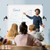 Double-Sided Mobile Whiteboard, 48 x 48 Inches, Magnetic Rolling Dry Erase White Board on Wheels with Aluminium Frame and Stand 4' x 4'