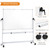 Double-Sided Mobile Whiteboard, 72 x 48 Inches, Magnetic Rolling Dry Erase White Board on Wheels with Aluminium Frame and Stand 6' x 4'