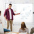 Double-Sided Mobile Whiteboard, 96 x 48 Inches, Magnetic Rolling Dry Erase White Board on Wheels with Aluminium Frame and Stand 8' x 4'