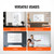 Magnetic Glass Writing Board, Erasable 48"x32", Frameless Wall Hanging White Glassboard, Includes Marker Holder, an Eraser, and 2 Writing Pens, White