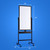 Rolling Dry Erase Board 24 x 48 - Large Portable Magnetic Whiteboard with Stand - Double Sided Easel Style Whiteboard with Wheels - Mobile Standing White Board for Office, Classroom & Home