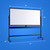 Rolling Dry Erase Board 70 x 36 - Large Portable Magnetic Whiteboard with Stand - Double Sided Easel Style Whiteboard with Wheels - Mobile Standing White Board for Office, Classroom & Home