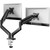 Dual Monitor Stand up to 33 inches Screen, Load-Bearing Max 22 lbs Each Arm, Adjustable Dual Monitor Mount, Sturdy Steel vesa Monitor Mount with Stable VESA 75x75 100x100mm