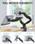 Dual Monitor Stand, Fully Adjustable Gaming Monitor Desk Mount for 13–30″ Computer Screens, Full Motion VESA 75x75/100x100 with C-Clamp & Grommet Base, Each Arm Holds 4.4 to 19.8 lbs