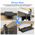 Keyboard Tray Under Desk Large C-Clamp 25.6” (30” Including Clamps) x 11.8” Slide-Out Platform Computer Drawer Pull Out Keyboard & Mouse Tray Black DSF4
