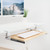 Large Clamp-on Computer Keyboard and Mouse Under Desk Slider Tray, 27 x 11 inch Pull Out Platform Drawer, Light Wood, MOUNT-KB05A