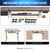 Large Clamp-on Computer Keyboard and Mouse Under Desk Slider Tray, 27 x 11 inch Pull Out Platform Drawer, Light Wood, MOUNT-KB05A