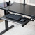 Small Keyboard Tray, Under Desk Pull Out with Extra Sturdy C Clamp Mount System, 20 Inches (26 Inches Including The Clamps) x 11 Inches Slide-Out Platform Computer Drawer for Typing, Black,