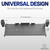 Small Keyboard Tray, Under Desk Pull Out with Extra Sturdy C Clamp Mount System, 20 (26 Including Clamps) x 11 inch Slide-Out Platform Drawer, Dark Walnut Top, Black Frame, MOUNT-KB05ES-D