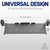 Extra Long Clamp-on Computer Keyboard and Mouse Under Desk Slider Tray, 34 x 11 inch Pull Out Platform Drawer, White, MOUNT-KB15EW
