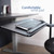 Office Chair Mounted 26 x 12 Inch Keyboard and Mouse Tray, Ergonomic Tilt, Full Motion 360 Degree Rotation, Black, MOUNT-KB08C