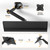 Wall Mount Keyboard Tray- Keyboard and Mouse Stand & Monitor Mount Arm,Height Adjustable Typing Platform Holds up to 26.4 lbs,Black