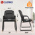 Leather Guest Chair with Padded Arm Rest for Reception Meeting Conference and Waiting Room Side Office Home Black with Sled Base 2 Pack