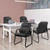 Leather Guest Chair with Padded Arm Rest for Reception Meeting Conference and Waiting Room Side Office Home Black with Sled Base 4 Pack