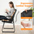 Leather Guest Chair with Padded Arm Rest for Reception Meeting Conference and Waiting Room Side Office Home Black with Sled Base 6 Pack