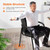 Waiting Room Office Guest Chairs Set of 2, PU Leather Big and Tall No Wheels Executive Office Chair with Padded Arms for Reception Conference Room Lobby