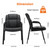 Waiting Room Office Guest Chairs Set of 8, PU Leather Big and Tall No Wheels Executive Office Chair with Padded Arms for Reception Conference Room Lobby