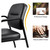Waiting Room Office Reception Chairs Executive Leather Guest Chairs with Armrest Ergonomic Upholstered Lumbar Support Side Chairs (2 Pack)