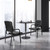Office Guest Chair Bonded Leather Executive Side Chair Reception Chair with Solid Metal Frame Home Office Furniture, Set of 2