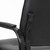 Office Guest Chair Bonded Leather Executive Side Chair Reception Chair with Solid Metal Frame Home Office Furniture, Set of 4, Black