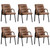 Office Guest Reception Chair Set of 6, Conference Room Chairs Waiting Room Chairs 6 Pack, Modern Leather Office Desk Chair No Wheels.