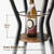 Bar Table, 2-Tier Round High Top Table, Pub Table, Home Bar Counter Height Tables, Bistro Tables, for Kitchen, Living Room, Meeting Room, Pub, Rustic Brown and Black BT03BR