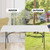 Outdoor 6 FT Folding Camping Table Plastic Table Portable Square Height Dining Table Perfect for Picnics, Parties, Party and Camping, White