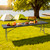 8 FT Picnic Table Folding Table Camping Plastic Table Fold Up Table Lock for Party Event, Black