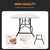 8FT Picnic Table Folding Table Camping Table Plastic Table Fold Up Table Lock for Party Event,White