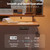 Standing Desk with Two Drawers, Stand Up Standing Desk Adjustable Height, Electric Sit Stand Table with Storage Shelf and Splice Board, 48 * 24 inch, Maple