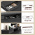 Standing Desk with Two Drawers, Stand Up Standing Desk Adjustable Height, Electric Sit Stand Table with Storage Shelf and Splice Board, 48 * 24 inch, Black