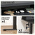Standing Desk with Two Drawers, Stand Up Standing Desk Adjustable Height, Electric Sit Stand Table with Storage Shelf and Splice Board, 55 * 24 inch, Black